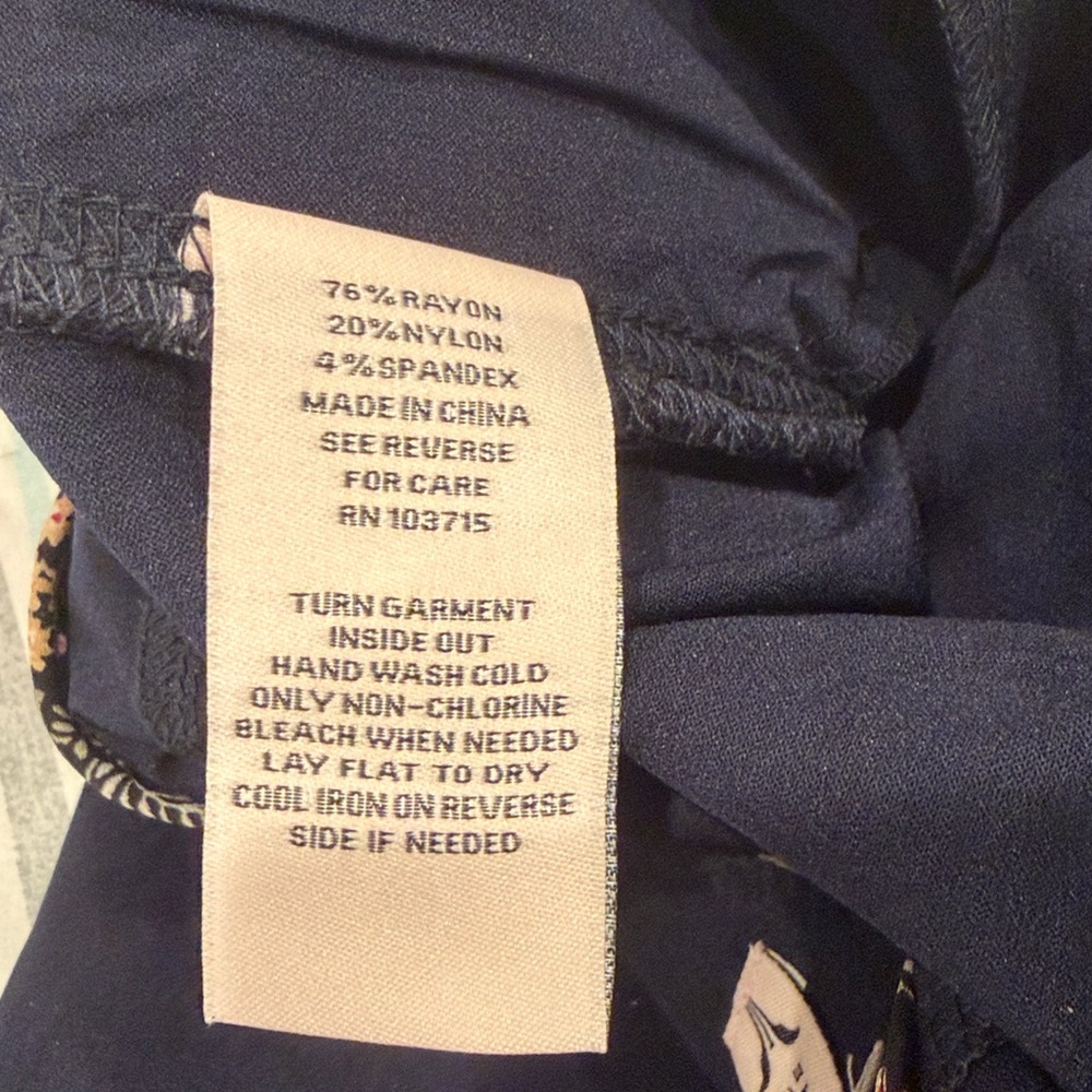 Nanette Lepore Navy Blue Pants, Size Small - Picture 5 of 12